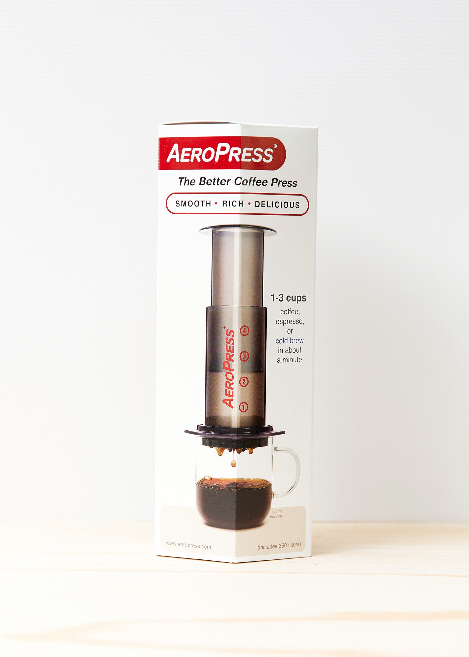 Aeropress Coffee Maker inc 350 Filters