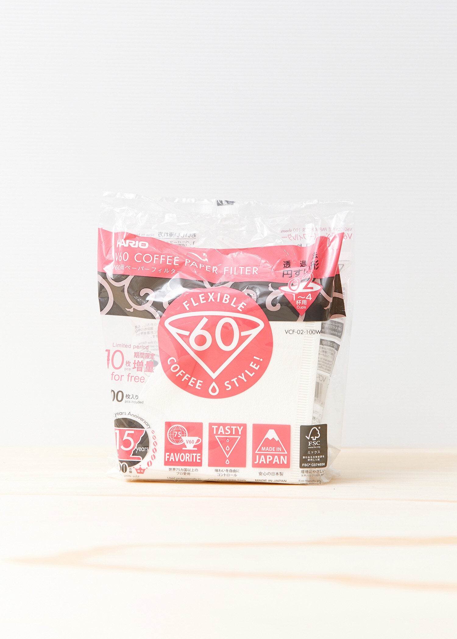 Hario V60 2 cup (100pcs) filter papers bulk