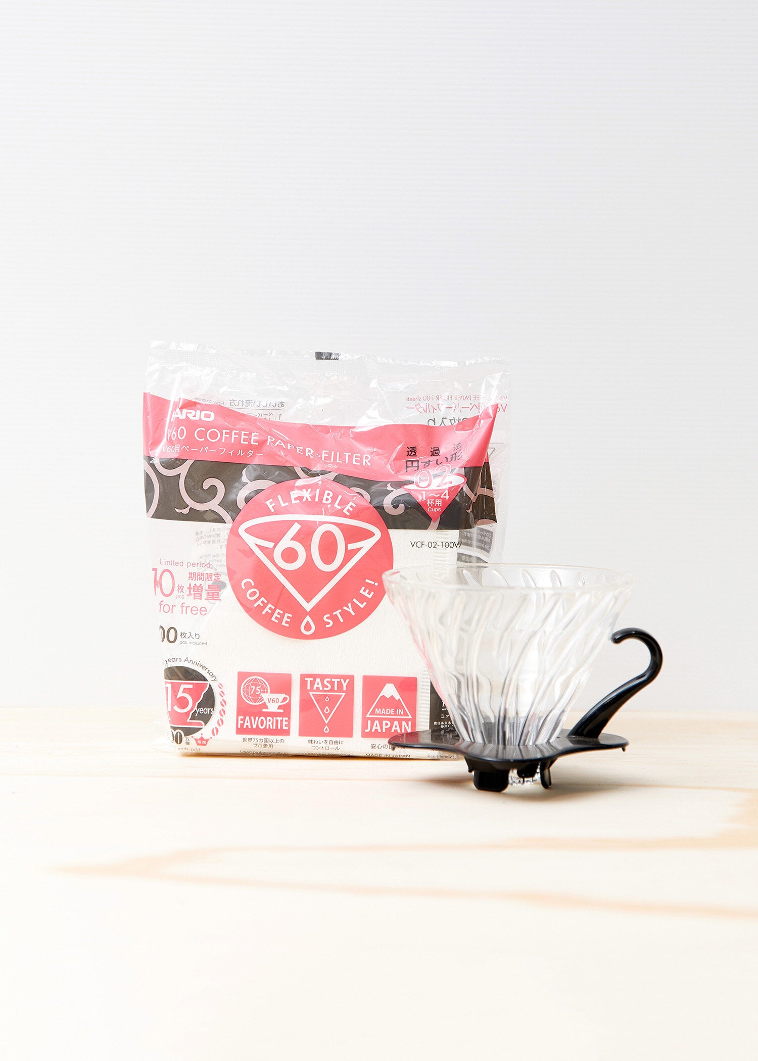 Hario V60 2 cup (100pcs) filter papers bulk