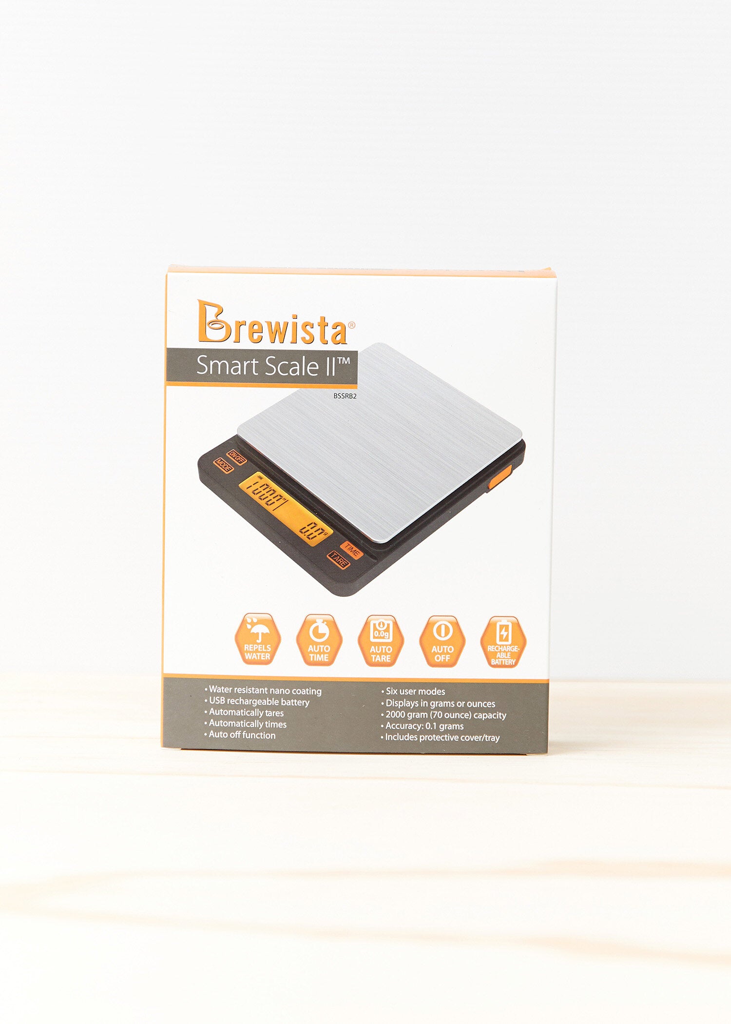 Brewista Smart Scale 2 - Water resistant, 0.1g accuracy